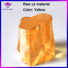 High Quality Uncut Cubic Zircon Yellow Rough CZ Raw Material Price per Kilo