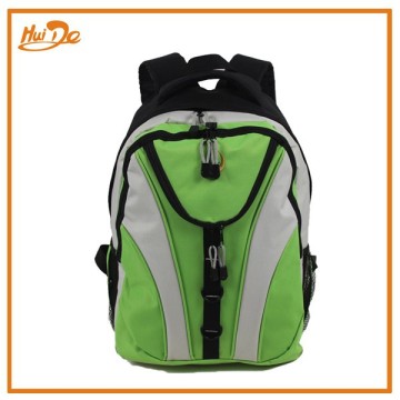 green polyester back packs for school