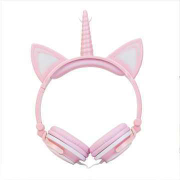 Regalo popular Cute Cat Ears Nuevos auriculares con cable