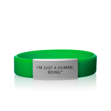 Custom Slim Kids ID Bracelet with Stainless Steel Tag