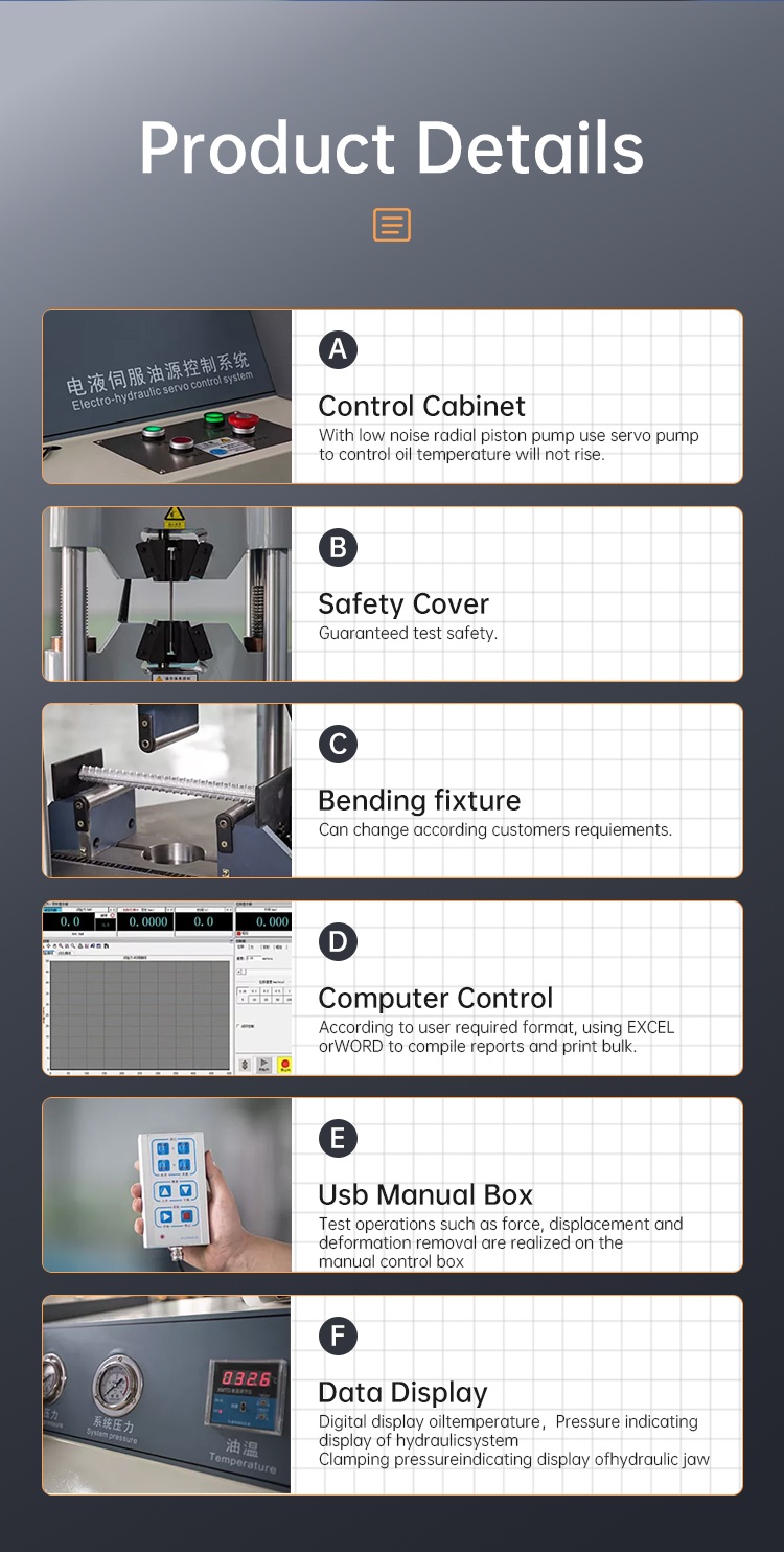 STD Electro-hydraulic STD-1006W Universal Testing Machine