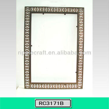 Metal Rectangle Plain Bathroom Mirror