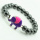 Hematite 8MM Round Beads Stretch Gemstone Bracelet with alloy elephant Piece