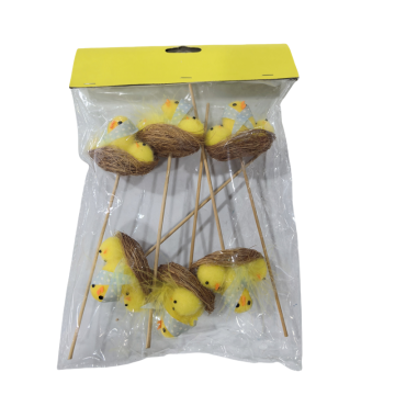 6PCS Chick Decoration