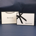 custom elegant white gift box with lid