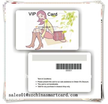 PVC Memership VIP Card With Signature bar