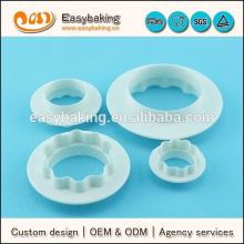 4pcs round shape fondant cake decorating cookie cutter