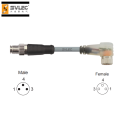 M8 Male to Angled Female LED Connection Cable