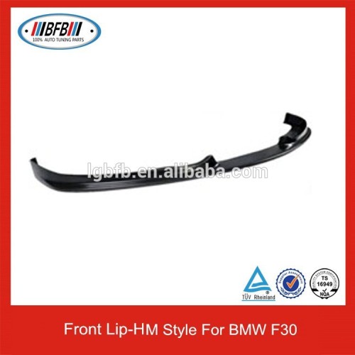 FRONT BUMPER LIP FOR BMW F30 HM STYLE CARBON FIBER 2012