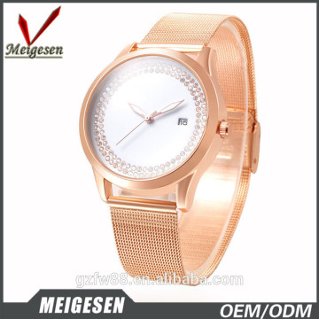 Fashionable lady bracelet wristwatch Japan movt watches Rose Gold fashion lady watch