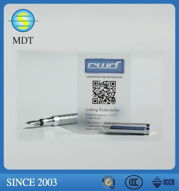 PVC transparent business card printing