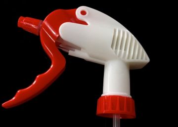 Plastic Pp 28 / 400 Dosage Trigger Pump / Plastic Trigger Sprayer For Washing Agents