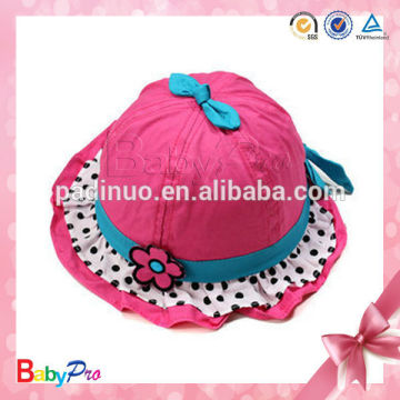 2014 Hot Sale Baby Girls Red Hat Soft Fancy Baby Hats