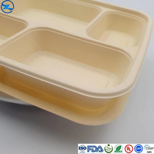 Warna asli Thermoforming PLA Food Container