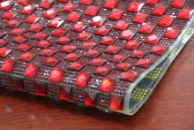 Red  glass and red A rhinestone