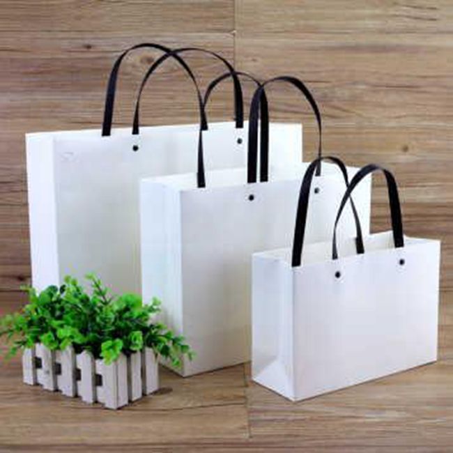 white kraft bags