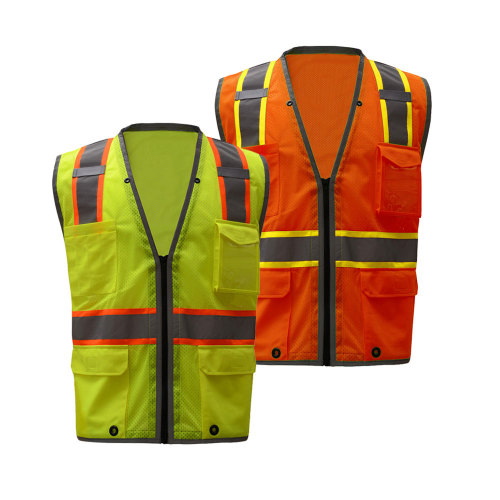 Hype-Lite Safety Vest w/Reflective piping