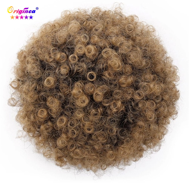 Synthetic Afro Kinky Curly Hair Chignon for Black Women Afro Bun 15 color hairpiece Afro Puff Drawstring Bun