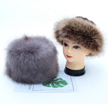 China factory wholesale Faux Fur Trimmed Winter Fashion Hat