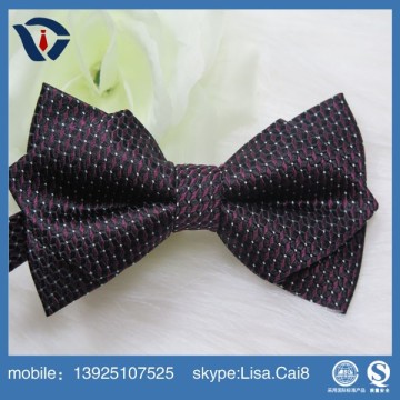 Colorful polyester woven bowtie for children