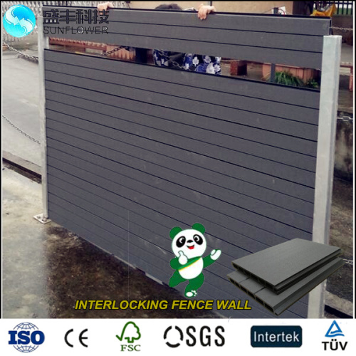 Easy Installation wpc fence for outdoor High standard outdoor wpc fencing Supplier wpc fence panel 205*20MM