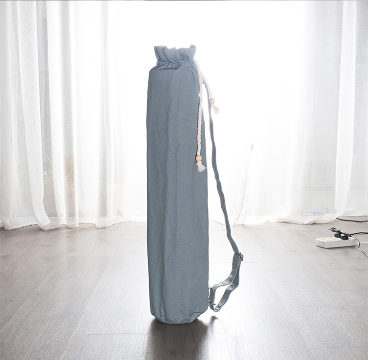 Yoga Mat Bag Carrier Durable Canvas Cotton Carry Strap Drawstring mini canvas bag for yoga