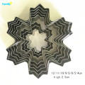 Stainless Steel Christmas 9pcs Snowflake Cookie Cutter Set