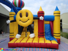 Inflatables Bouncy Bed with Slide, Inflatables Combo (RB3047)