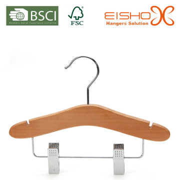 Walnut Kids Coat Hanger With Clips