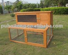 wooden rabbit hutch