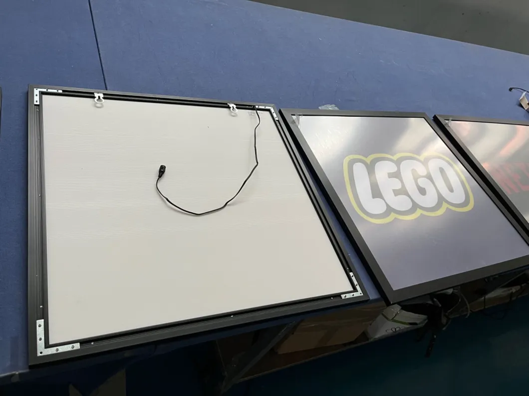 LED Movie Poster Advertisement Light Box Snap Frame Display Lamp