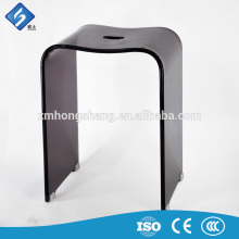 Firm Thick Black Frosted Acrylic Stools Used in the Bars