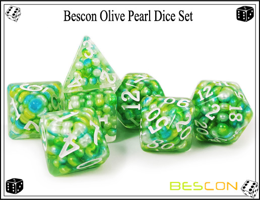 Olive Pearl Dice 3