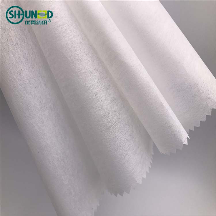 SGS SVHC tested 90%Polyester / 10% Viscose crisp eas tear away embroidery backing paper chemical bond nonwovens