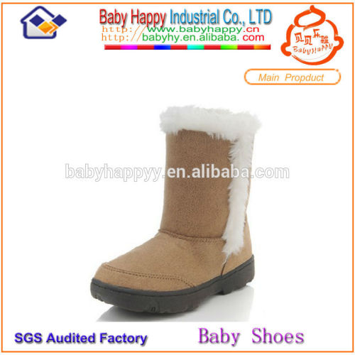 suede leather winter boot for children