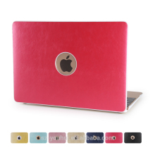 Factory Outlet New Arrival PU Leather Hard Protective Cover Case for Macbook 11" 12" 13" 15"
