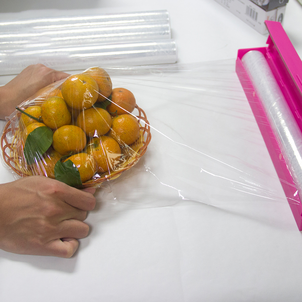 Soft PE packaging PVC cling wrap film.