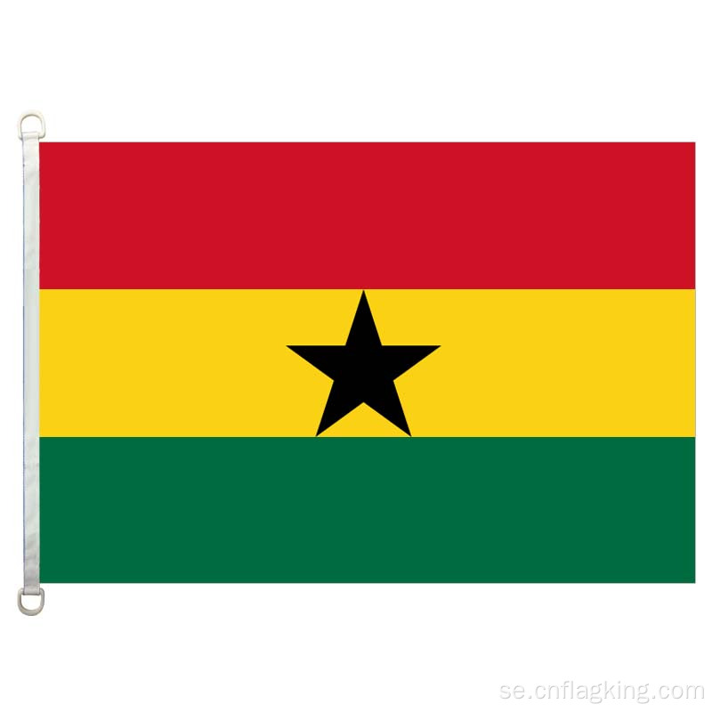 Ghana nationella flagga 90 * 150 cm 100% polyster