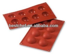 8 half spheres pastry baking moulds