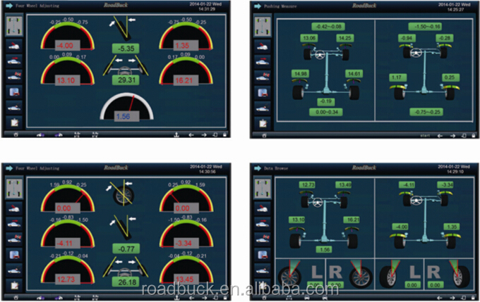 automatic remote control movements wheel aligner Roadbuck R600