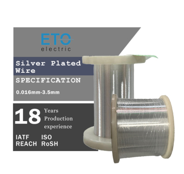Silver-Plated Copper Wire Tinsel Wire 0.025mm 30 Gauge