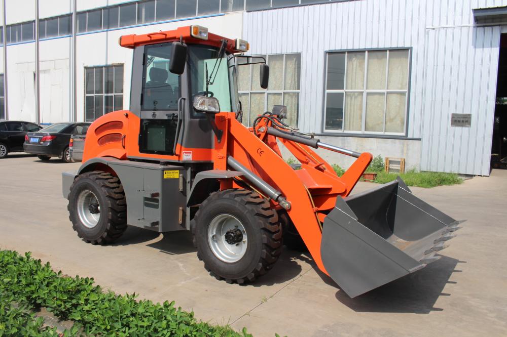 1.2ton mini wheel loader 1200kg joystick ujung depan