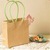 2015 hot sale various styles of paper bags, green string little kraft paper bags