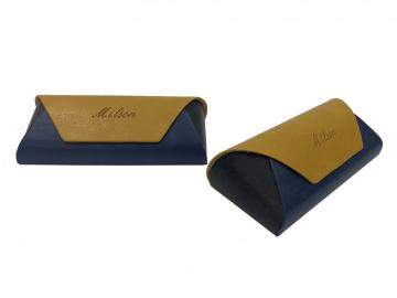 Stitching PU eyewear case, handmade glasses case