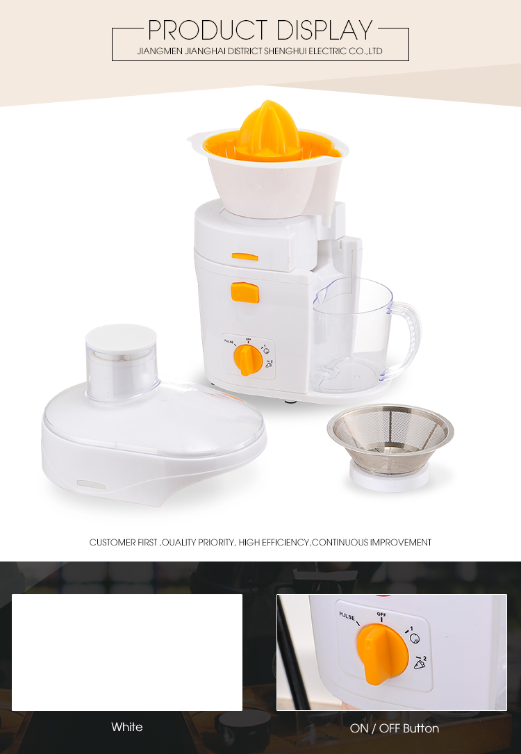 Exprimidor de alta velocidad con carcasa de plástico para naranja Plastic Housing High Speed Juicer For orange