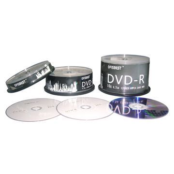 DVD-R Blank Media with 4.7GB Capacity, Purple Recording Surface