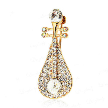 World famous Chinese lute brooch Liudehai's likig brooch with diamonds
