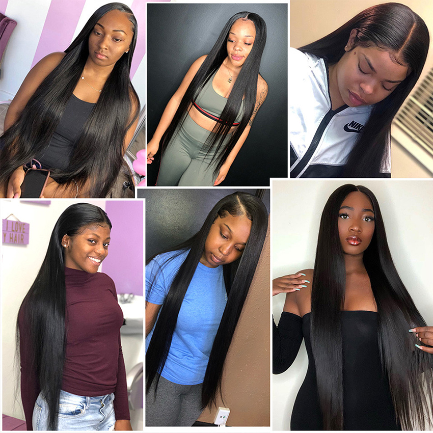 Long Length 28 30 32 34 36 38 40 Inch 100% Human Hair Weave Bundles,Mink Brazilian Hair,Raw Virgin Cuticle Aligned Hair