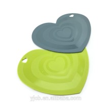 dining heart shape placemat cup mat silicone coaster