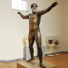 Outdoor garden famous life size metal bronze poseidon sculpture